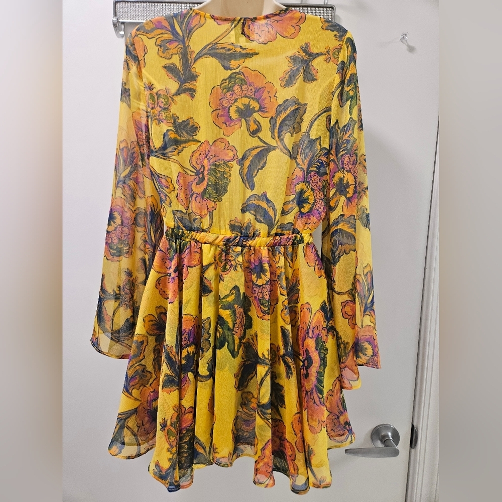 Misa Los Angeles Kaia Chiffon Floral Mini Dress Size XS - Picture 9 of 15
